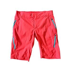 Endura Womens Singletrack lite short 2 racing shorts Red adjustable waist Large